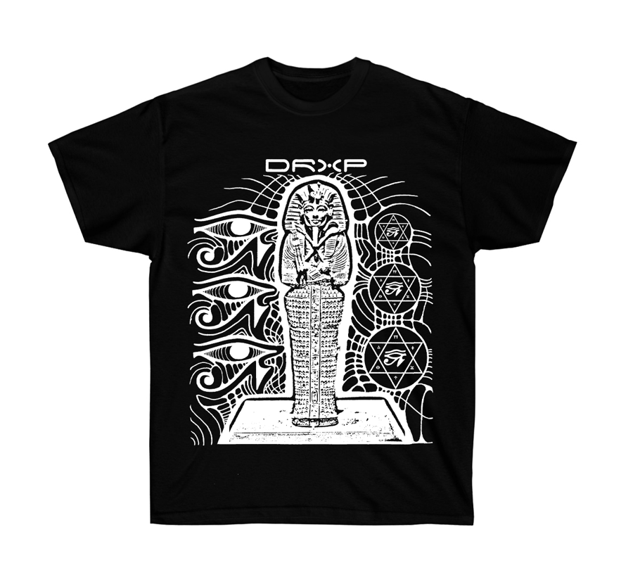 Image of KING TUT TEE BLACK AND WHITE