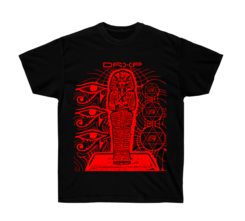 Image of KING TUT TEE BLACK AND RED