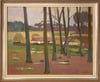 Richard Björklund (1897–1974) 20th Century Swedish Artist ‘Farm through the trees’