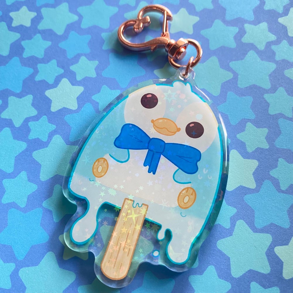 Image of Blue Brucicle Keychain 