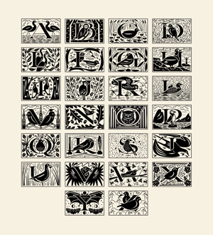 Image of Whimbrel Initial Rubber Stamp