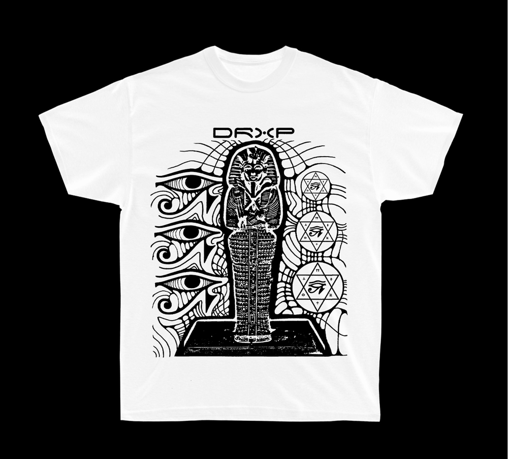 Image of KING TUT TEE WHITE AND BLACK