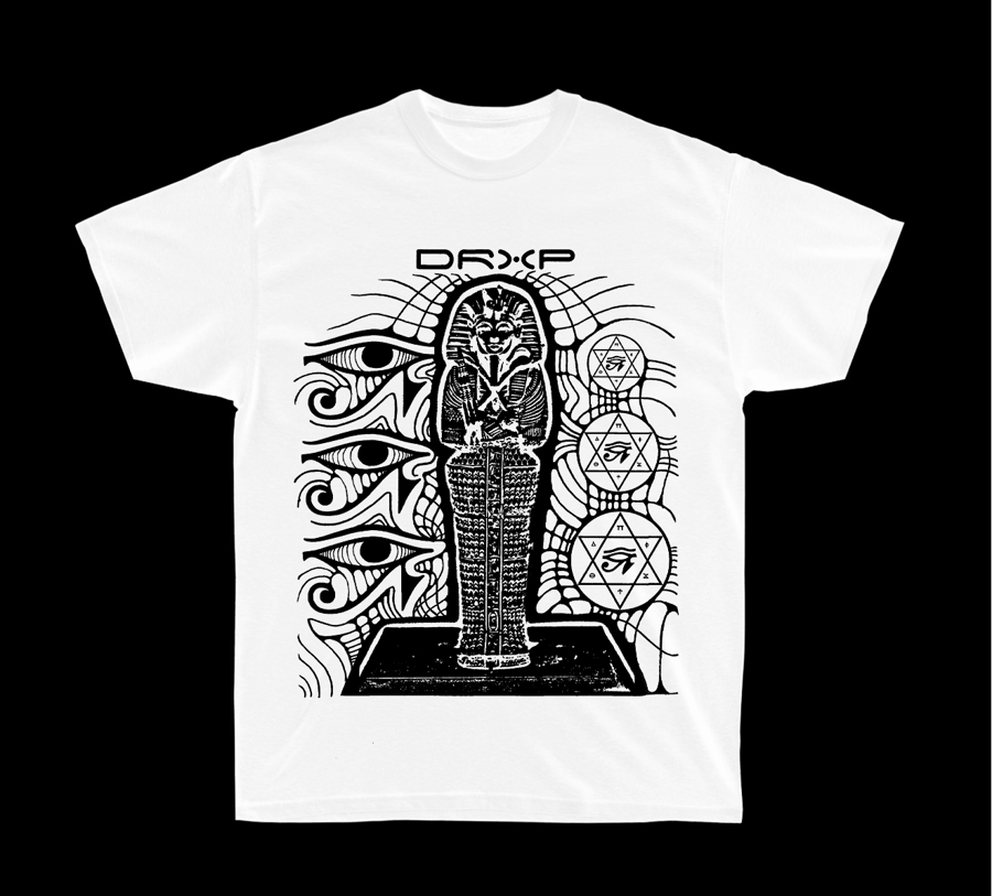 Image of KING TUT TEE WHITE AND BLACK