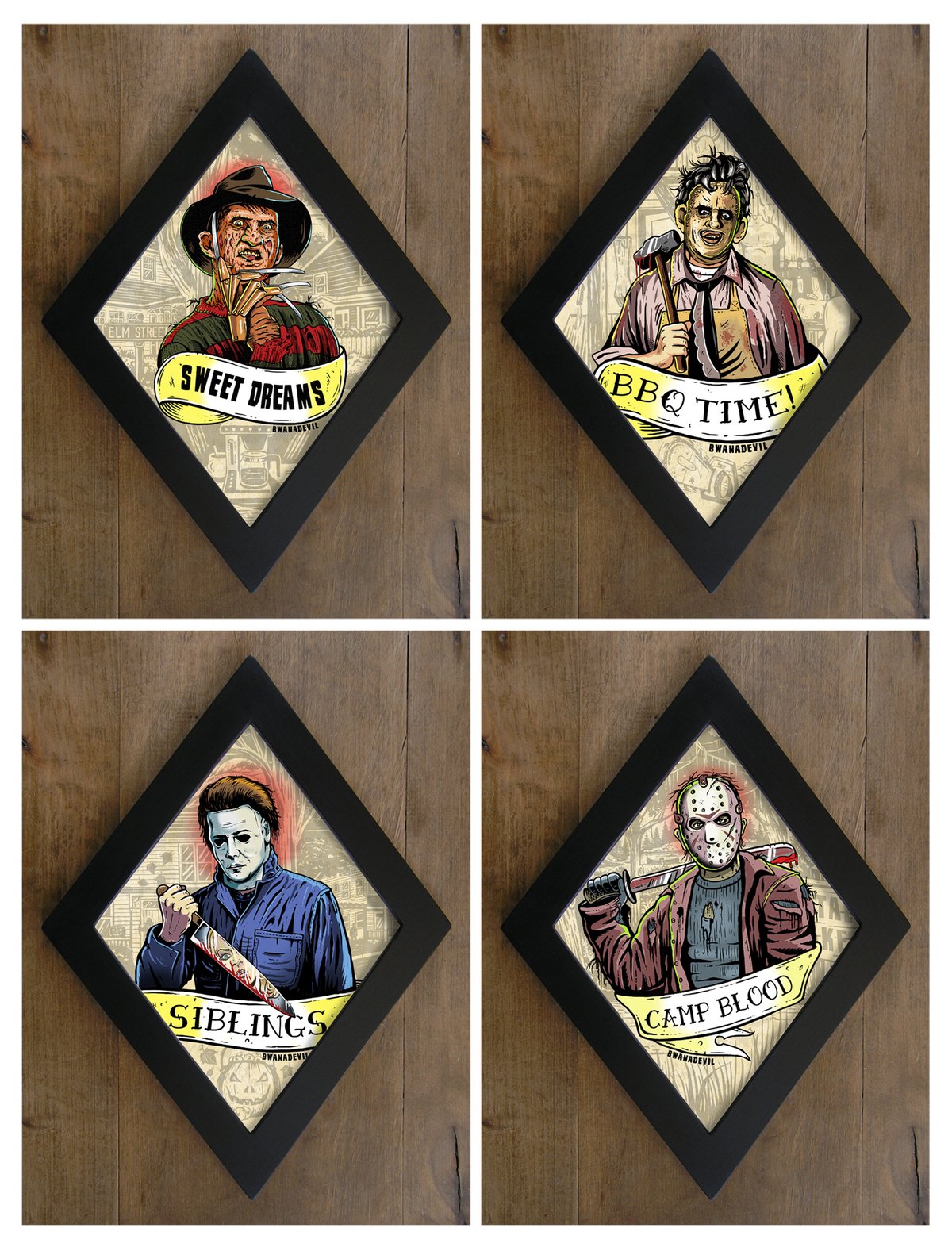 Image of FOR A LIMITED TIME ONLY! The fantastic 4! Pack of 4 diamond slashers!