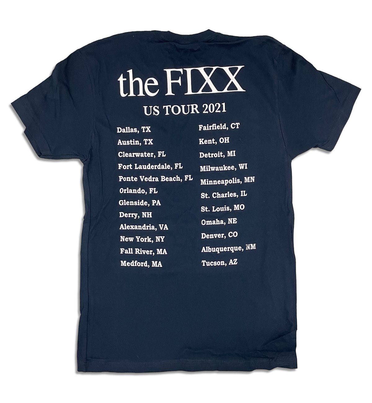 The FIXX "XX" 2021 Tour Tee NEW! theFIXX