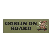 Goblin on Board car magnet