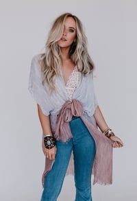 Image 1 of Ocean Eyes Ombre Kimono