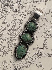 Image 2 of Bamboo Mountain Triple Stone Pendant