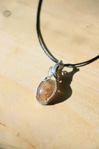 Image 5 of Sterling Silver Titanium Rutilated Quartz Pendant