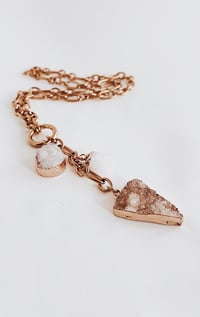 Image 1 of Luxe crystal druzy necklace 