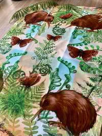 Image 3 of Kiwi in the forest - Tea towel