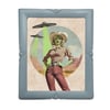 Desert Cowgirl Alien // Retro Art Print