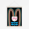 Joy! Happy Rainbow and Flower Art Print