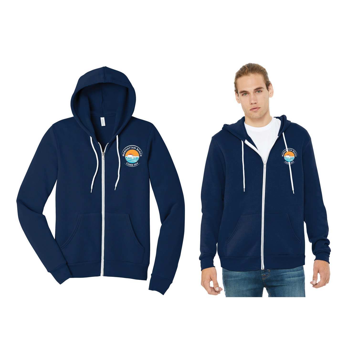 Image of UNISEX FULL ZIP HOODIE- COMM DEV