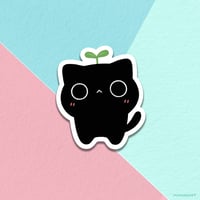 sprout cat vinyl sticker