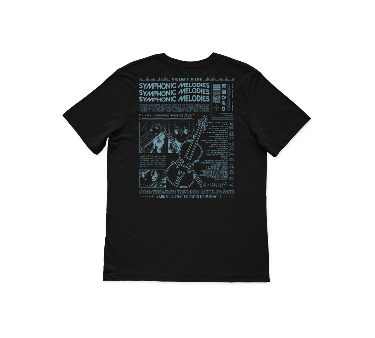Image of Violinist Black T-Shirt