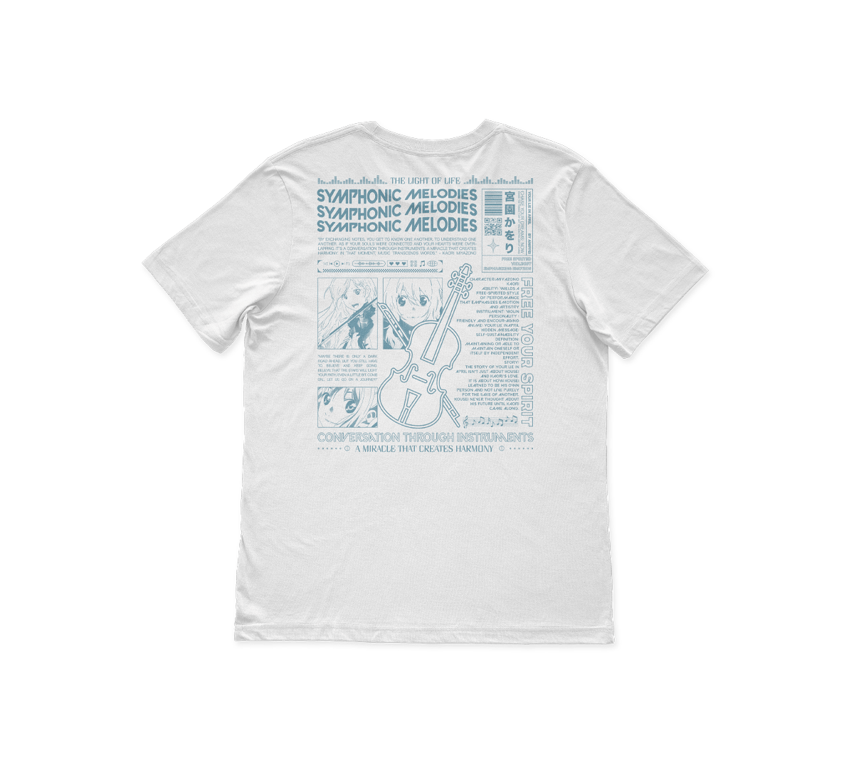 Image of Violinist White T-Shirt