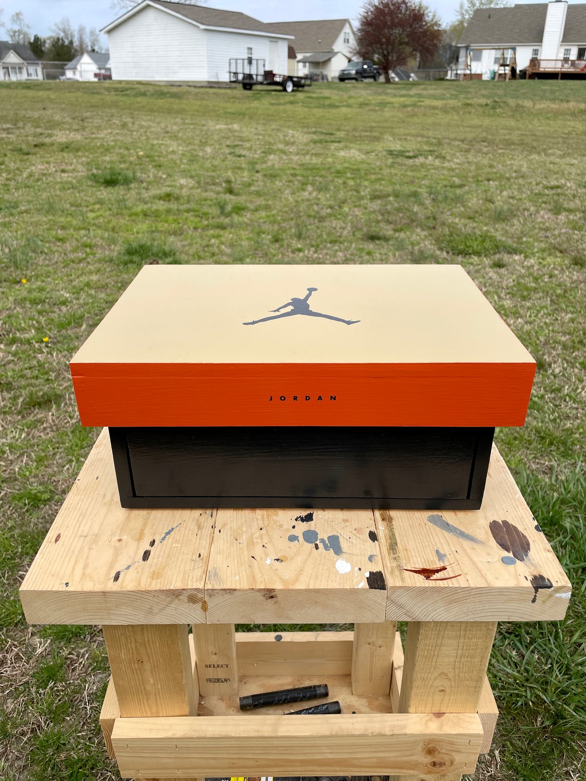 Jordan 12 Jewelry Box Dame s Custom Woodwork