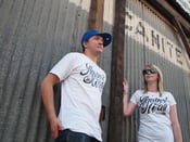 Image of Against The Wall - Mens Logo White