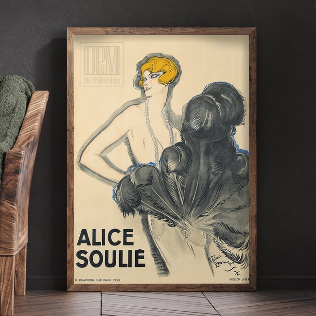 Alice Soulie Vintage Poster