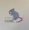 “Tender Lil Scumbag” Risograph Print