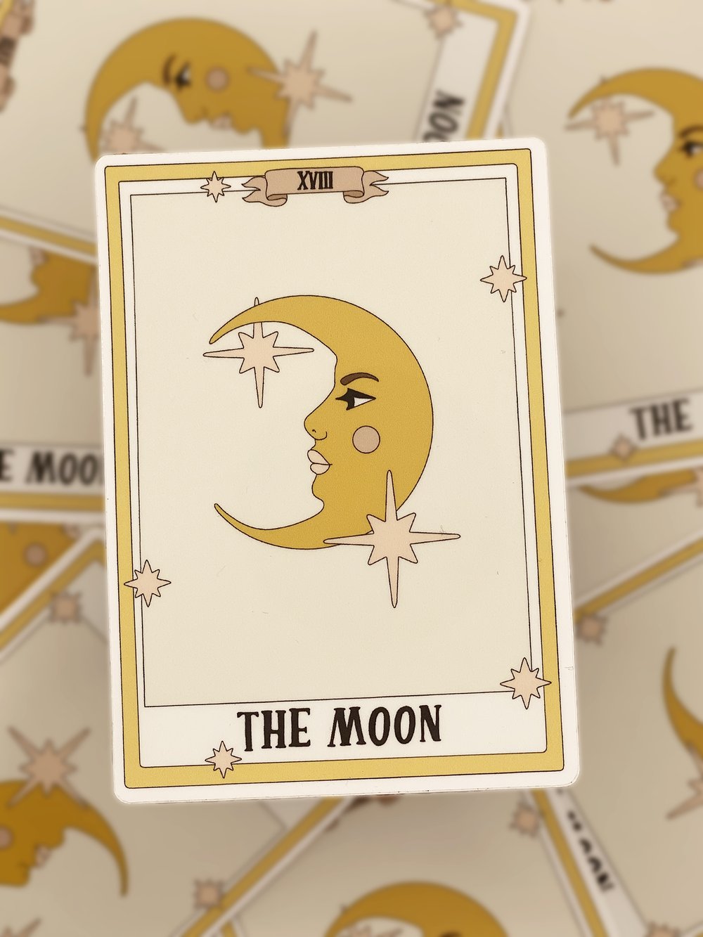Image of The Moon Tarot Vinyl Sticker