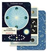 Celestial Print Mini Notebook Trio - Cavallini Collection