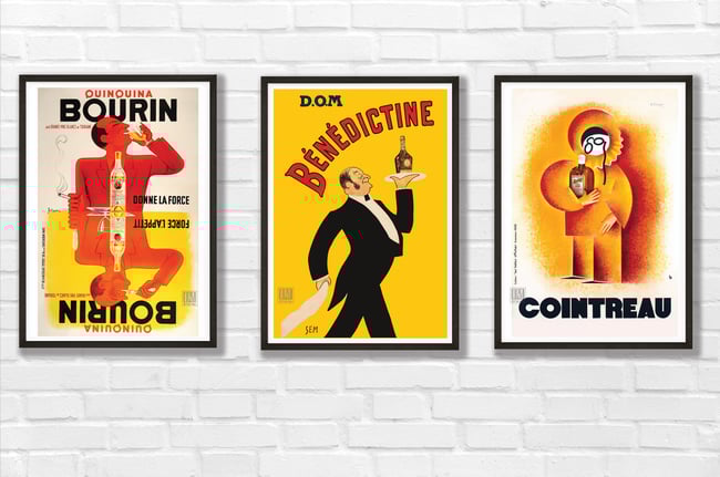 D.O.M Benedictine | Sem | 1909 | Vintage Ads | Wall Art Print | Vintage Poster