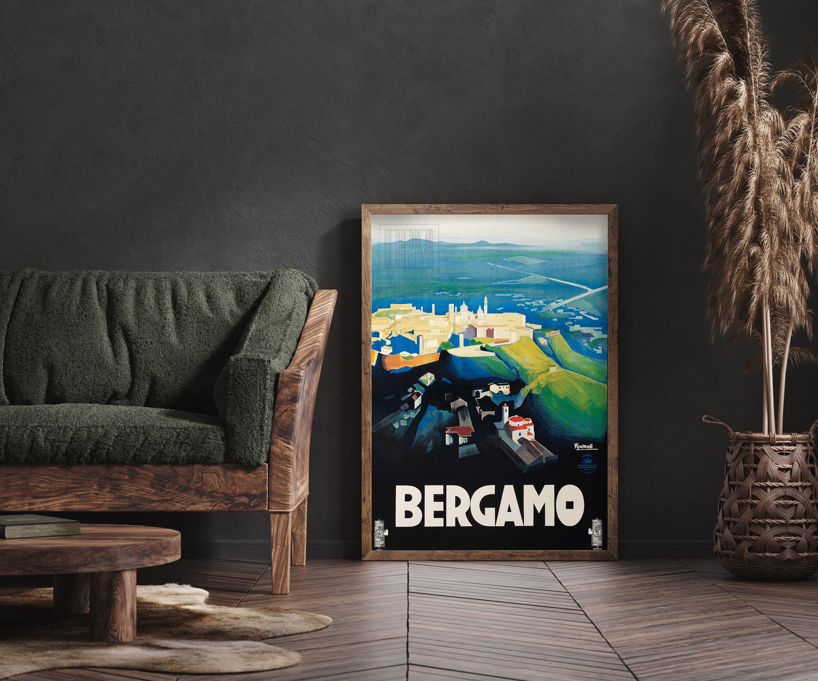 Bergamo | Marcello Nizzoli | 1927 | Travel Poster | Wall Art Print