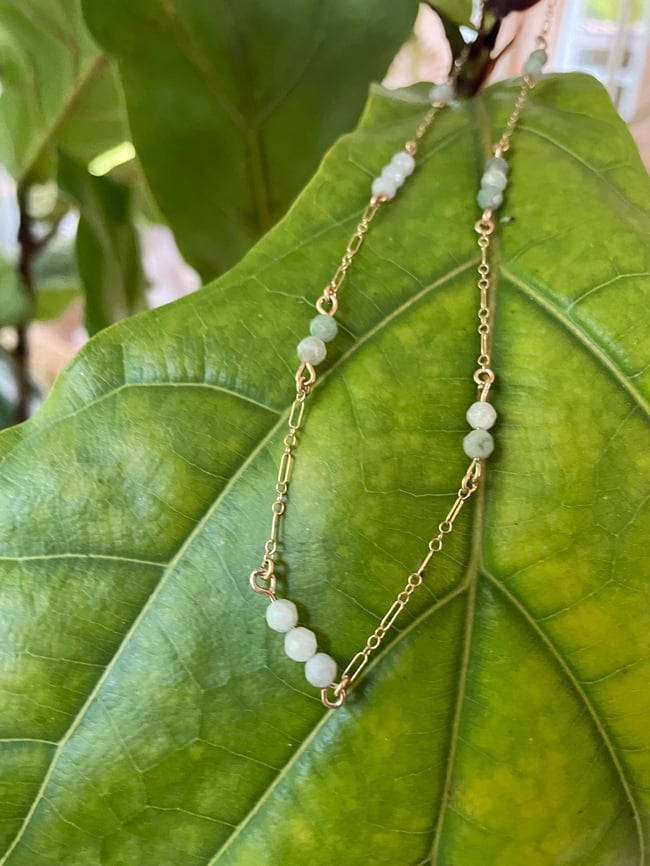 Infinite Jade Layering Necklace 