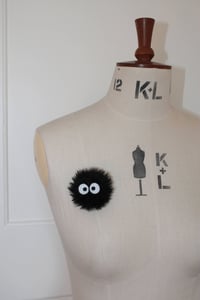 Image 2 of soot sprite brooch - spirited away - made to order