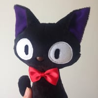 Image 2 of Small Sitting jiji cat plushie - kiki's delivery service - made to order