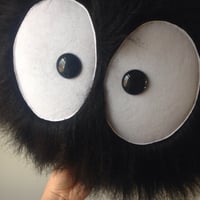 Image 2 of Large soot sprite plushie cushion - spirited away - totoro - studio ghibli  - made to order