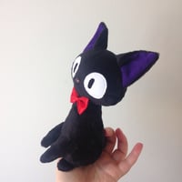 Image 3 of Small Sitting jiji cat plushie - kiki's delivery service - made to order