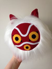 Image 4 of Small princess mononoke mask plushie - made to order