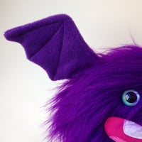 Image 2 of medium purple bat winged monster plushie