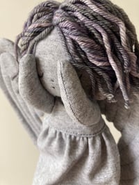 Image 2 of Covered eyes Weeping angel doll - drawlloween - made to order.