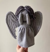 Image 3 of Covered eyes Weeping angel doll - drawlloween - made to order.