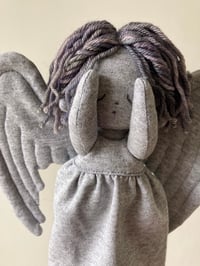 Image 5 of Covered eyes Weeping angel doll - drawlloween - made to order.