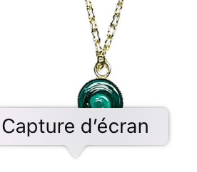 Image of COLLIER PENDENTIF PASTILLE / NECKLACE PENDANT PASTILLE