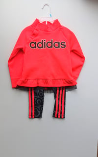 Image 2 of Girls Stylish Adidas Track Set