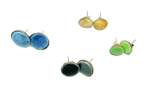 Image of BOUCLE D’OREILLE CLOU PASTILLE / EARRING PASTILLE