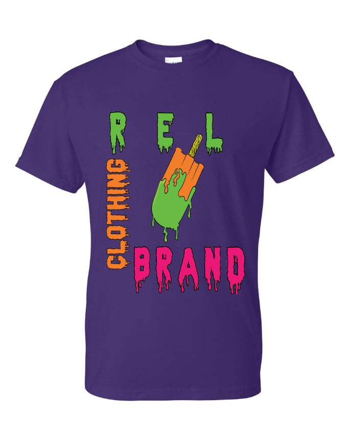 Image of DRIPPED ICE CREAM BAR TSHIRT IN PURPLE