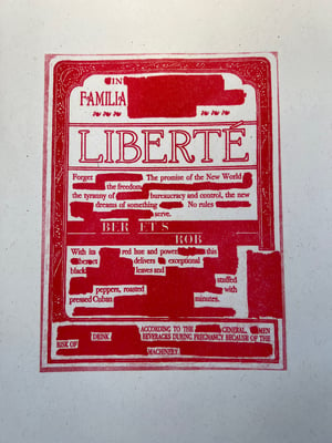 "In Familia Liberte" Print