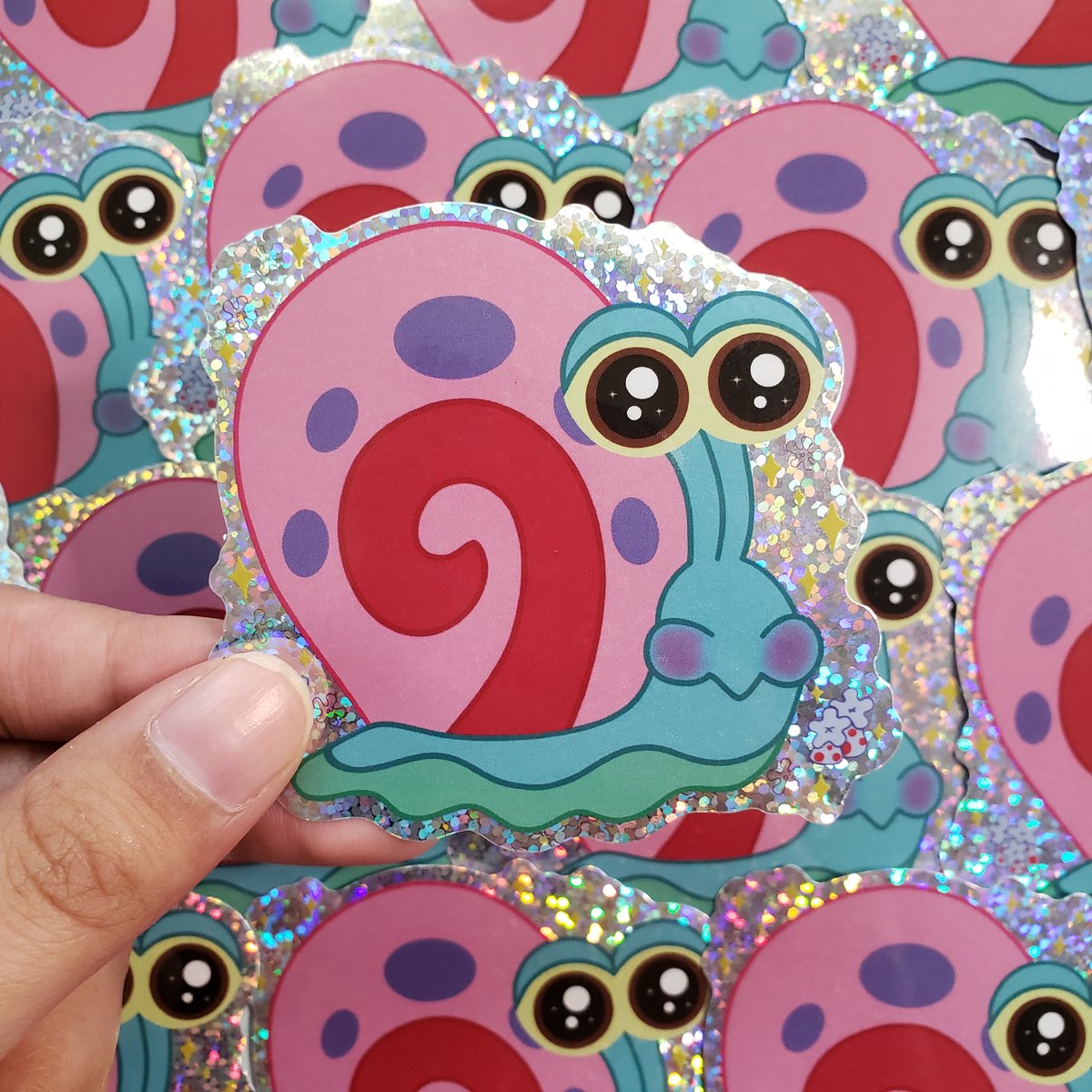 Glittery Gary sticker | Petal Meadow