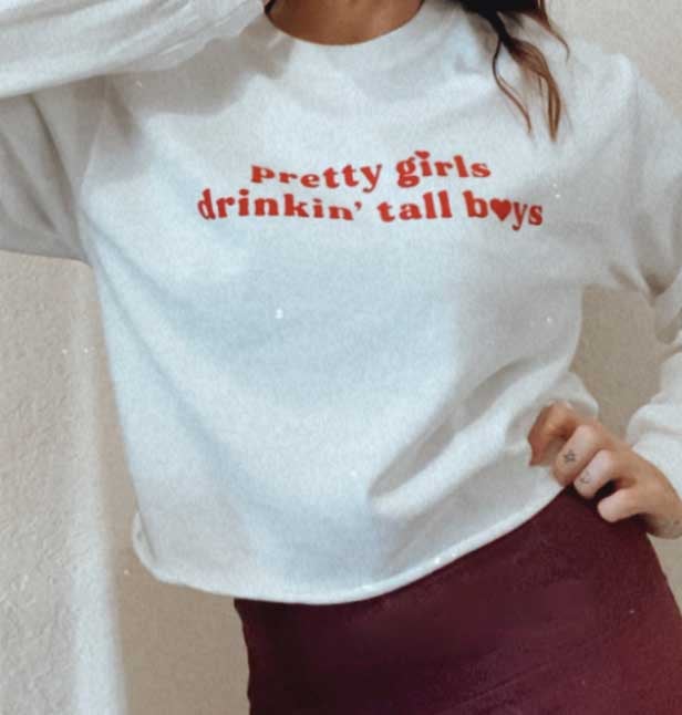 Image of Pretty Girls Cropped Long-sleeve