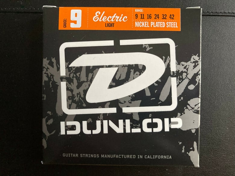 Image of Dunlop Electric Guitar Strings #9 Nickel Plated Steel (9-42) Brand New Set 