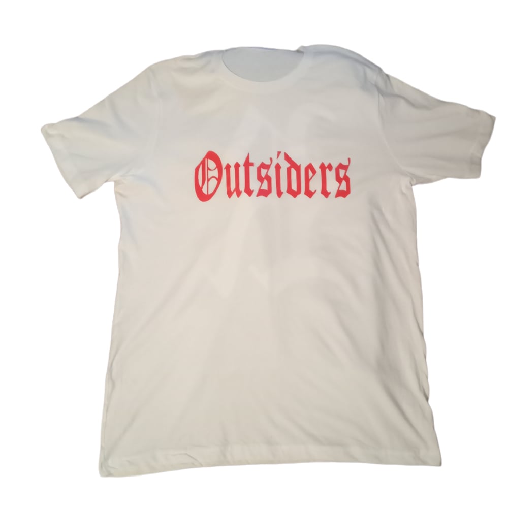 Image of Rebel Outsiders " White Red " shirt 