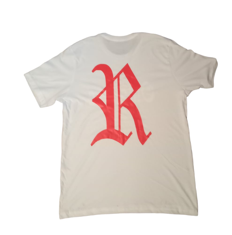 Image of Rebel Outsiders " White Red " shirt 