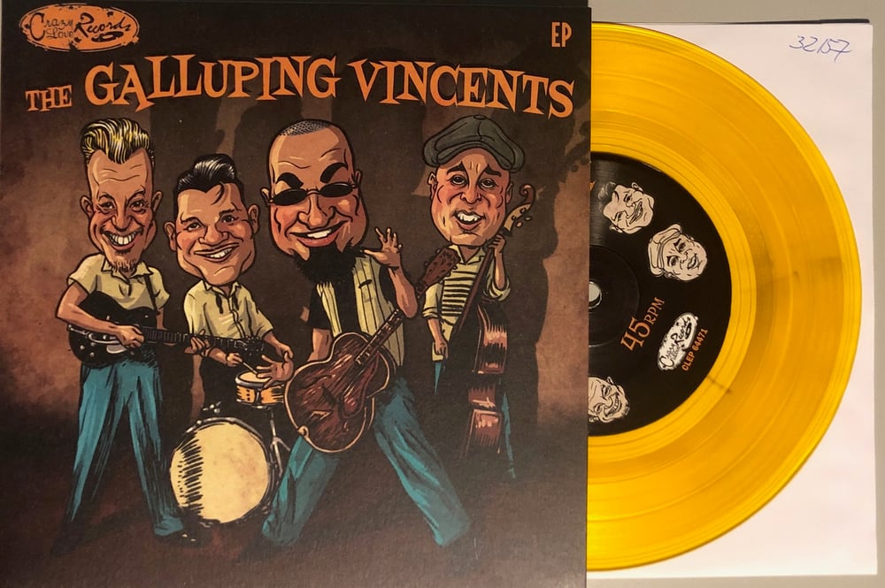 GALLUPING VINCENTS - Go Go Cat Woman (Yellow) 7" EP